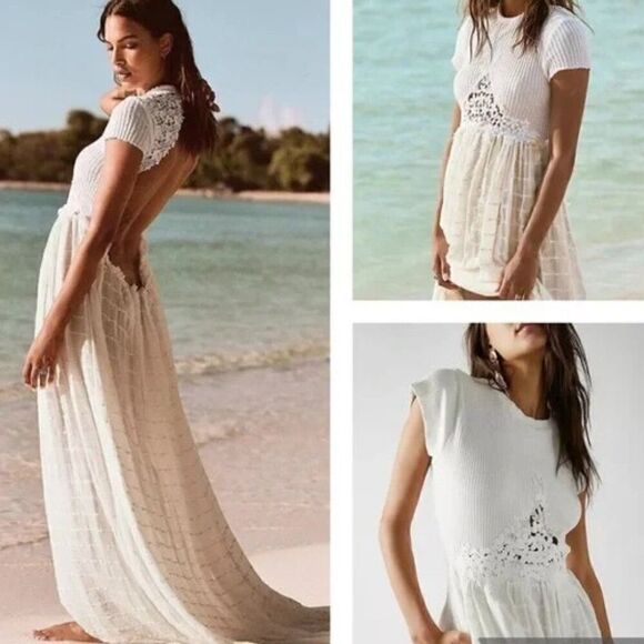 Free People Serenity Maxi Dress Size L NWOT - Picture 1 of 11